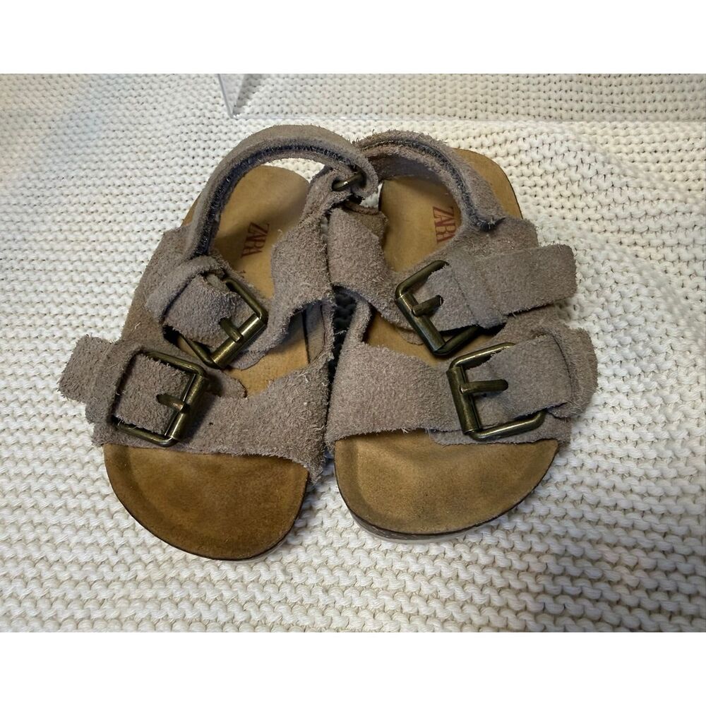 ZARA Baby - Leather Strap Sandles - EU 18 / Toddler 2C US